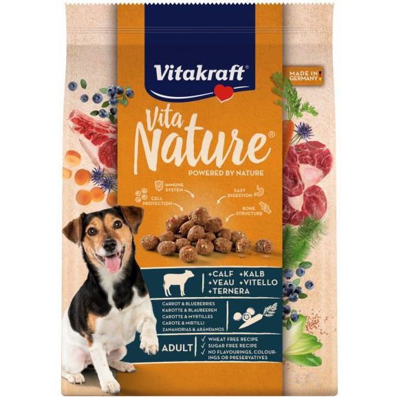 VITA NATURE Hundetrockenfutter mit Kalbfleisch 7kg - VITAKRAFT