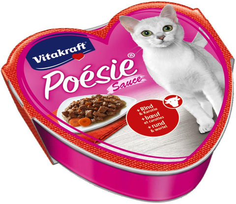 POESIE SAUCE Rind-Karottengericht für Katze 85g - VITAKRAFT