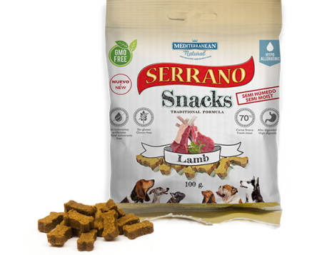 Snack für Hunde mit Lamm 100g - SERRANO
