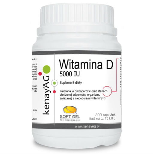 Vitamina D3 5000iu 300 Capsule KENAY