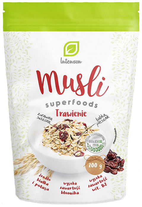 ฮาเฟอร์มูสลี + การย่อยอาหาร 200g INTENSON
