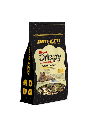 Royal Crispy Premium Cuni Junior 750g - für junge Kaninchen - BIOFEED