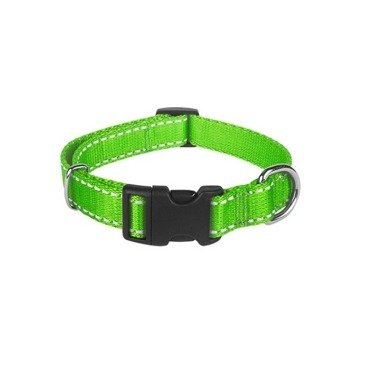 Verstellbares Halsband mit Reflektor 20 - limette - CHABA