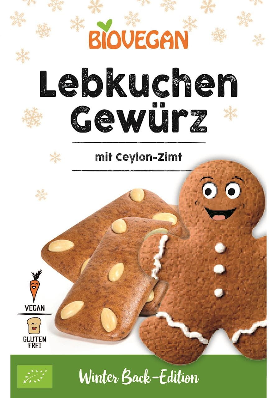 Lebkuchengewürz mit Ceylon-Zimt glutenfrei BIO 15 g - BIO VEGAN