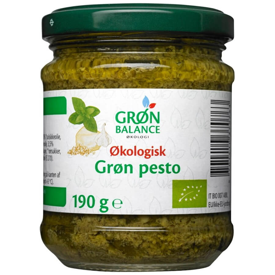 Basilikumpesto mit Cashewnüssen BIO 190 g - GRON BALANCE