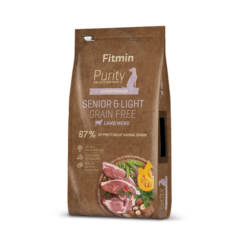 Hund Purity GF Senior&Light Lamm 12kg - FITMIN