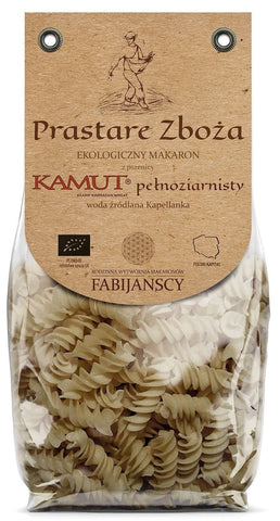 Vollkornnudeln (aus Kamut), Fusilli BIO 250 g - FABIJAŃSCY