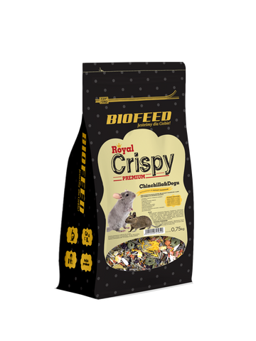 Royal Crispy Premium Chinchilla & Degu 750g - für Chinchillas und Degus - BIOFEED