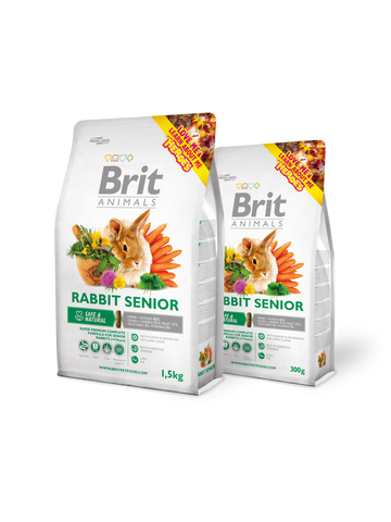 TIERE KANINCHEN SENIOR KOMPLETT 300 g - BRIT