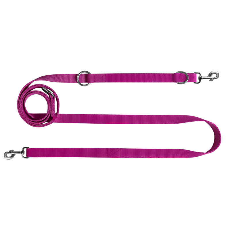 Leine verstellbar glatt 20 - fuchsia - CHABA