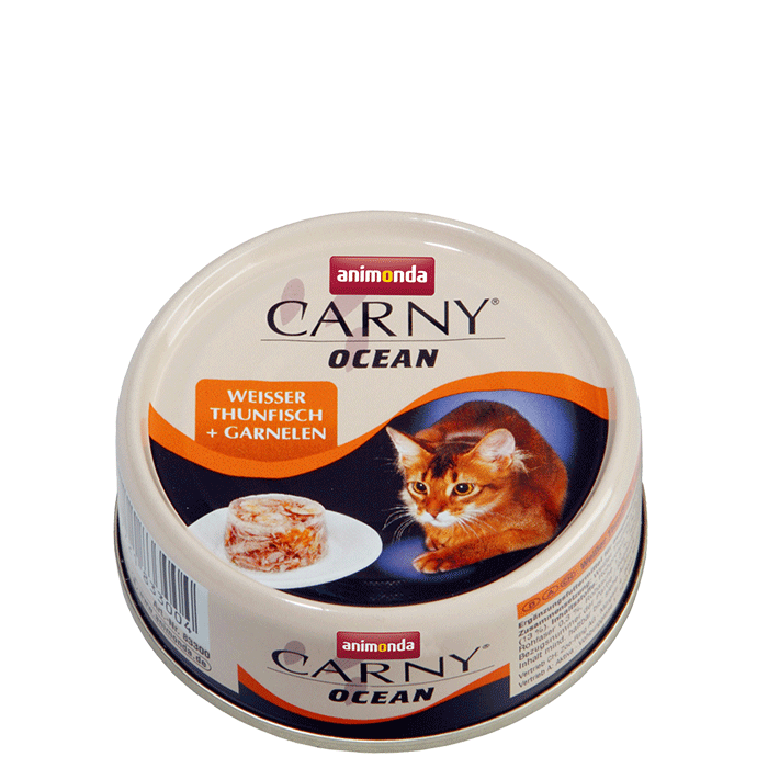 Carny Ocean Dose mit weißem Thunfisch und Garnelen 80g - ANIMONDA