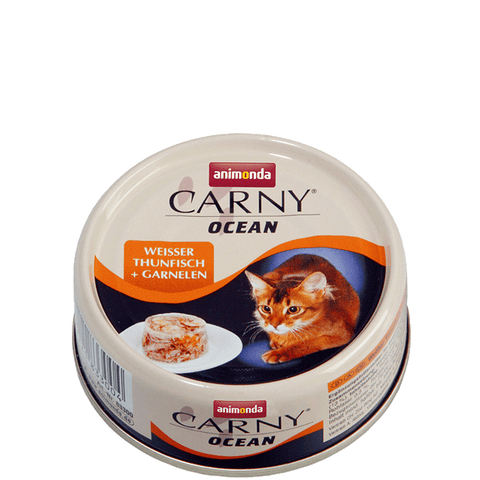 Carny Ocean Dose mit weißem Thunfisch und Garnelen 80g - ANIMONDA