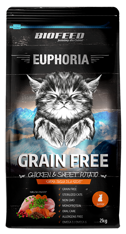 Euphoria JUNIOR CAT Getreidefreies Huhn & Kartoffel 300g - BIOFEED