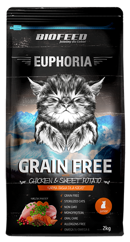 Euphoria JUNIOR CAT Getreidefreies Huhn & Kartoffel 300g - BIOFEED