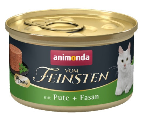 Vom Feinsten Mousse für Katzen Dose mit Pute und Fasan 85g - ANIMONDA