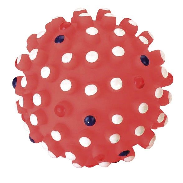 Hundespielzeug 12cm Ball aus Vinyl mit Nieten [83511] - KERBL