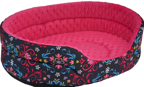 BETT OVAL MINKY Nr. 6 70x60 Łowicki rosa - VIK