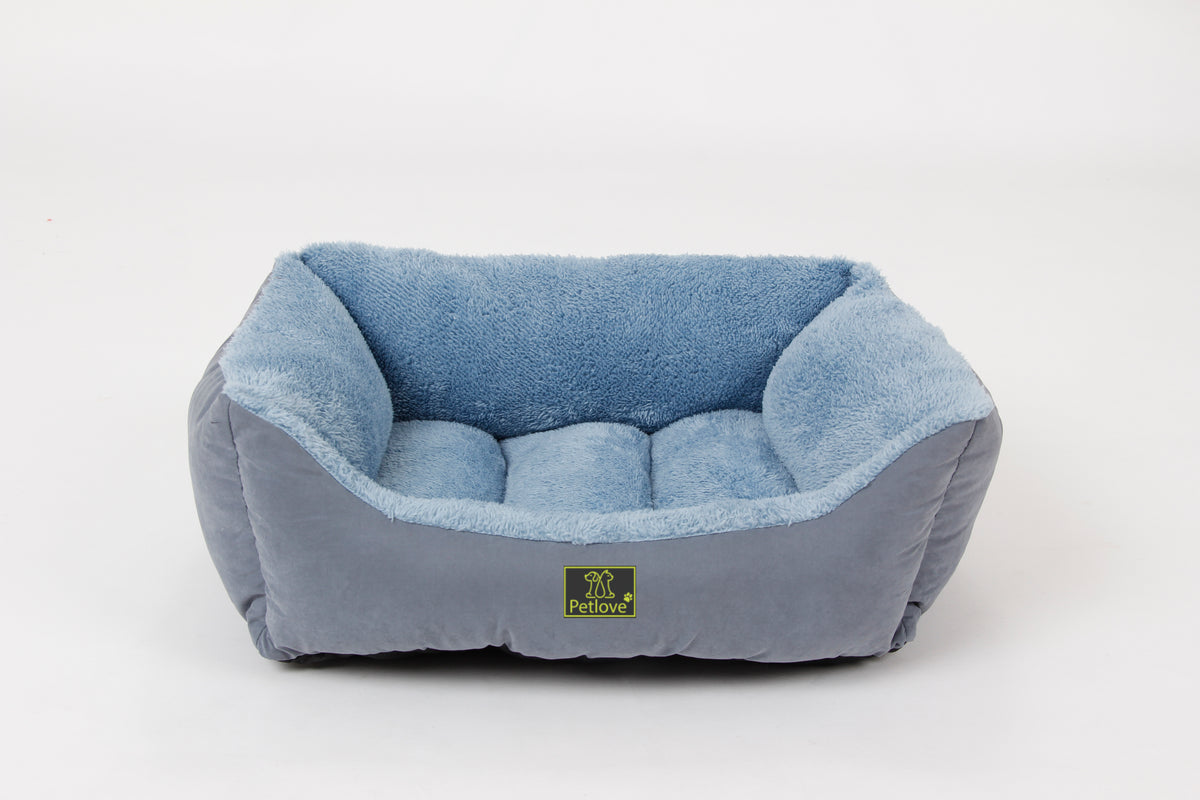 Blaues Hundebett 48x41x16cm [LEG119SBL] - PETLOVE