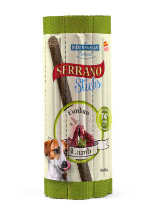 Sticks Blister für Hunde mit Lamm 16St - SERRANO