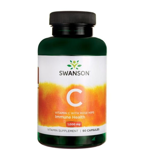 Vitamin C mit Hagebutten 1000mg Vitamin C mit Hagebutten 90 Kapseln von SWANSON