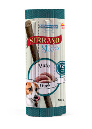 Sticks Blister für Hunde mit Ente 16St - SERRANO