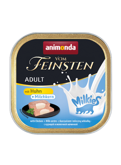 Vom Feinsten Adult Gericht mit Hähnchen- und Milchfüllung 100g - ANIMONDA