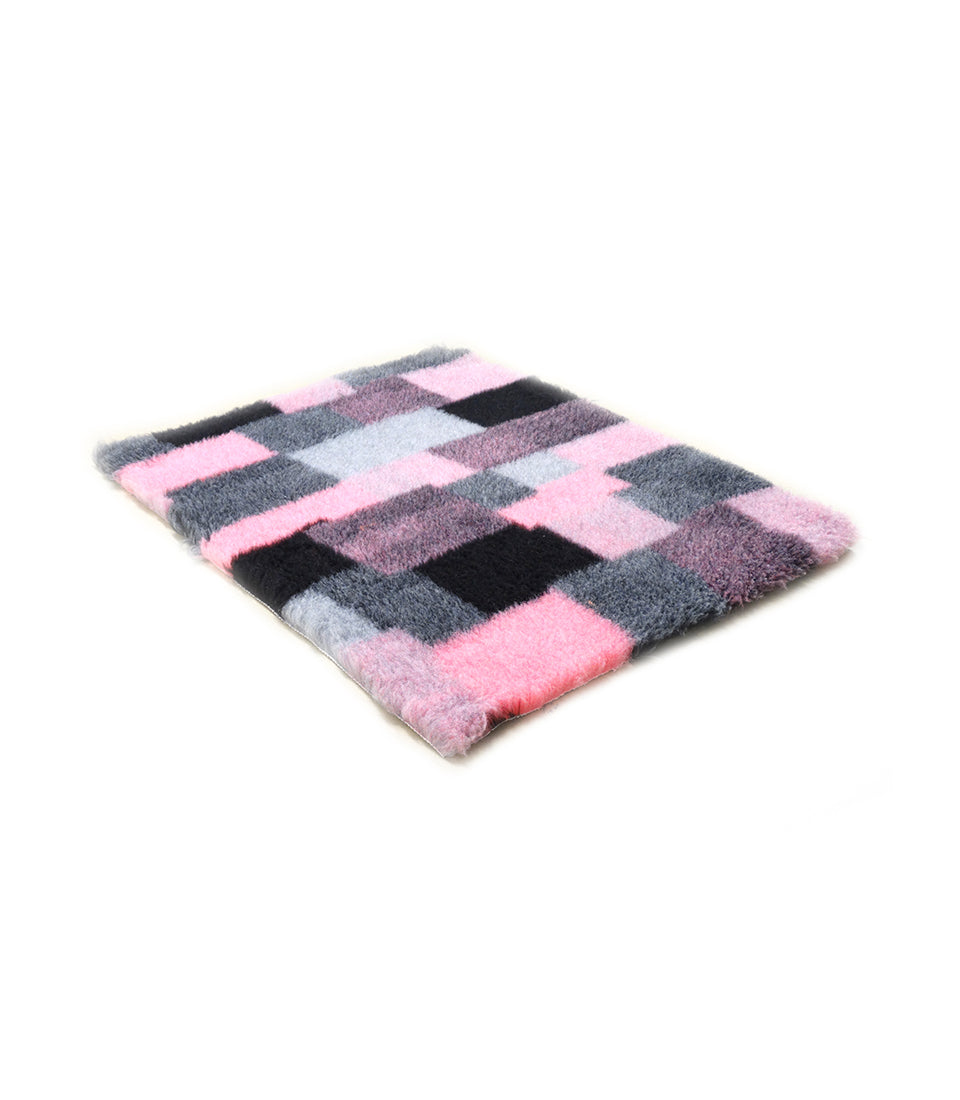 DryBed Bettwäsche (100x75) Grau Rosa Patchwork - CANIFEL