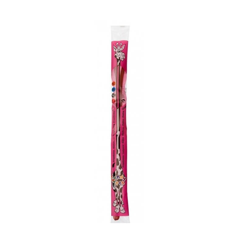 Giraffetrådgele med bringebærsmak glutenfri ØKO 50 g - CANDY TREE