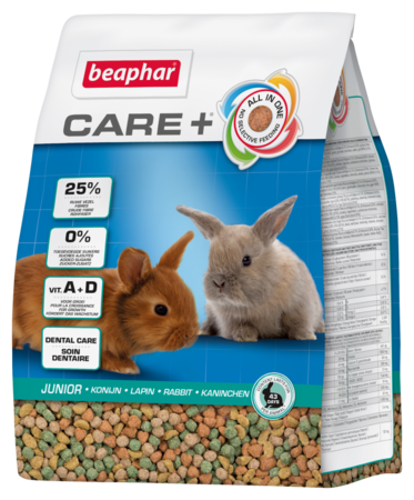 CARE+ RABBIT JUNIOR Futter für junge Kaninchen 1,5 kg - BEAPHAR