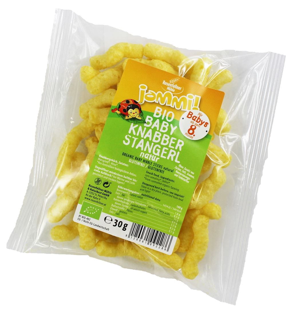 Naturlige, glutenfrie babykrydderchips BIO 30 g - ROSENFELLNER