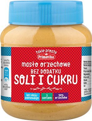 Erdnussbutter ohne Salz und Zucker 350g PRIMAVIKA