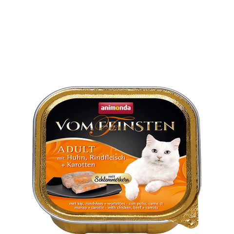 Vom Feinsten Gourmet Center Huhn, Rind und Karotte Gericht 100g - ANIMONDA