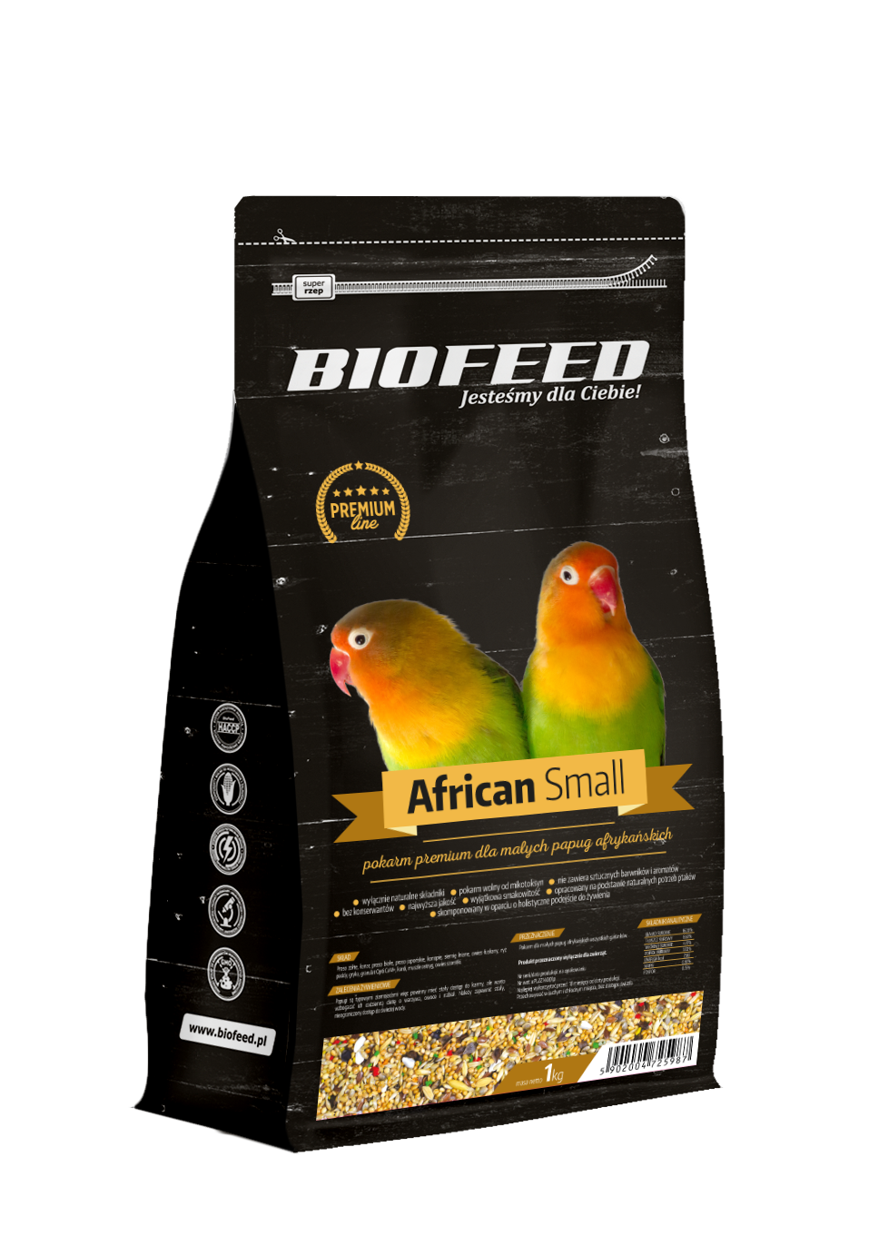 PREMIUM für kleine australische Papageien 1kg - BIOFEED