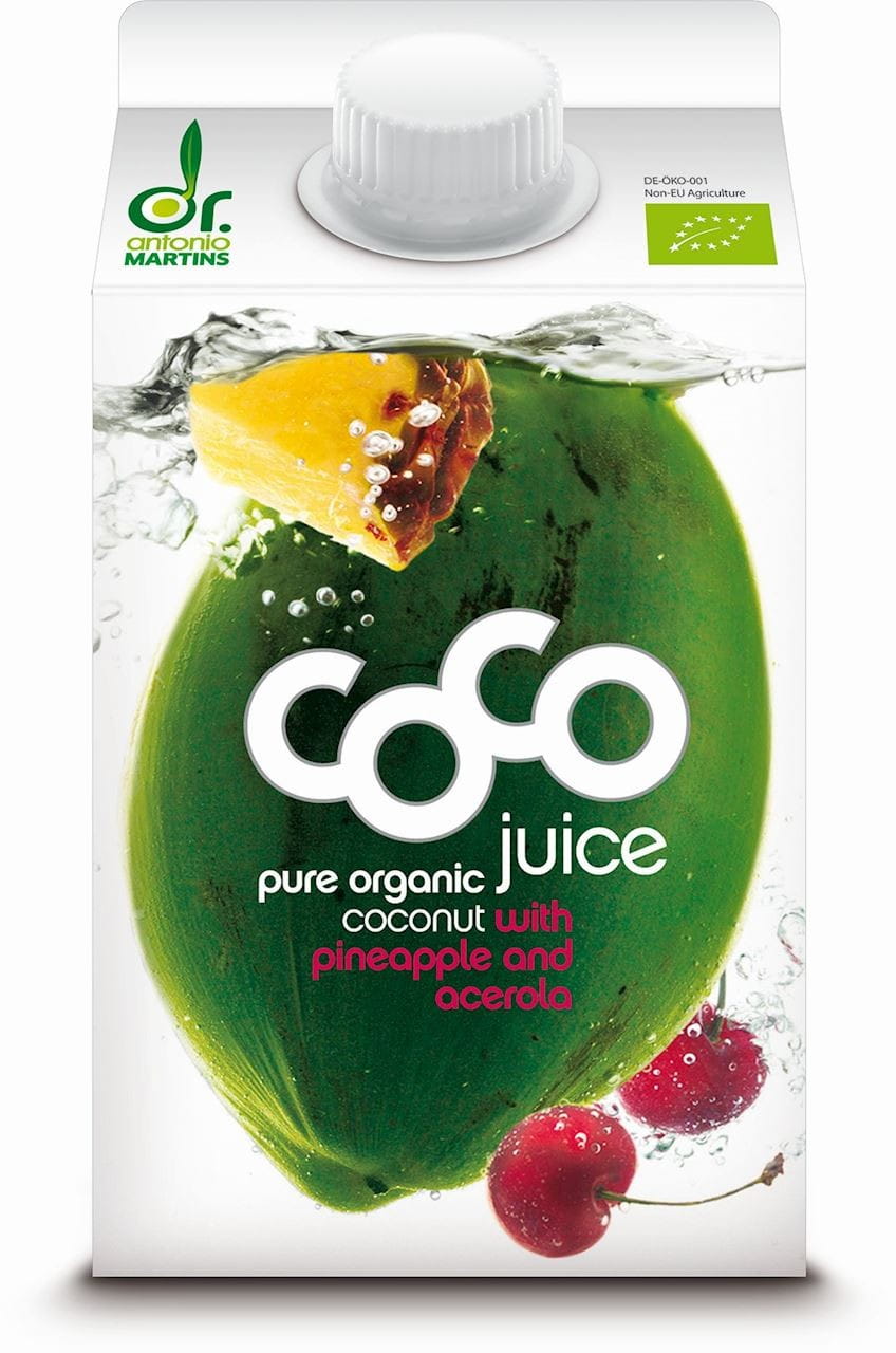 Kokoswater met ananas en acerola BIO 500 ml - COCO (DR. MARTINS)