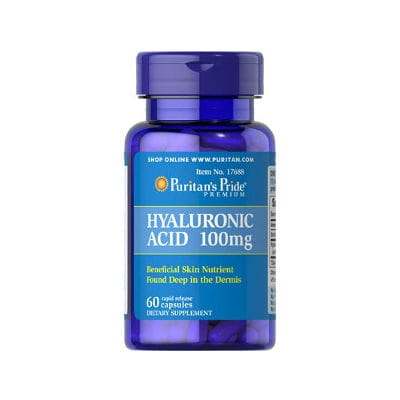 Ácido hialurônico 100mg Ácido hialurônico 60 cápsulas PURITAN'S PRIDE