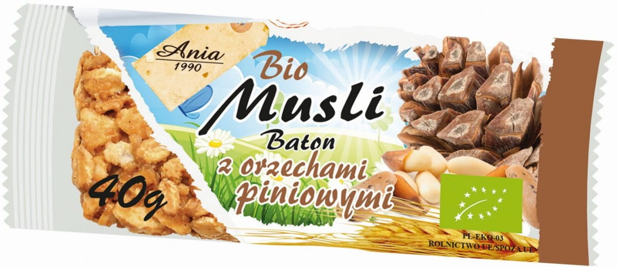Bar muesli dengan kacang pain BIO 40 g - BIO ANIA