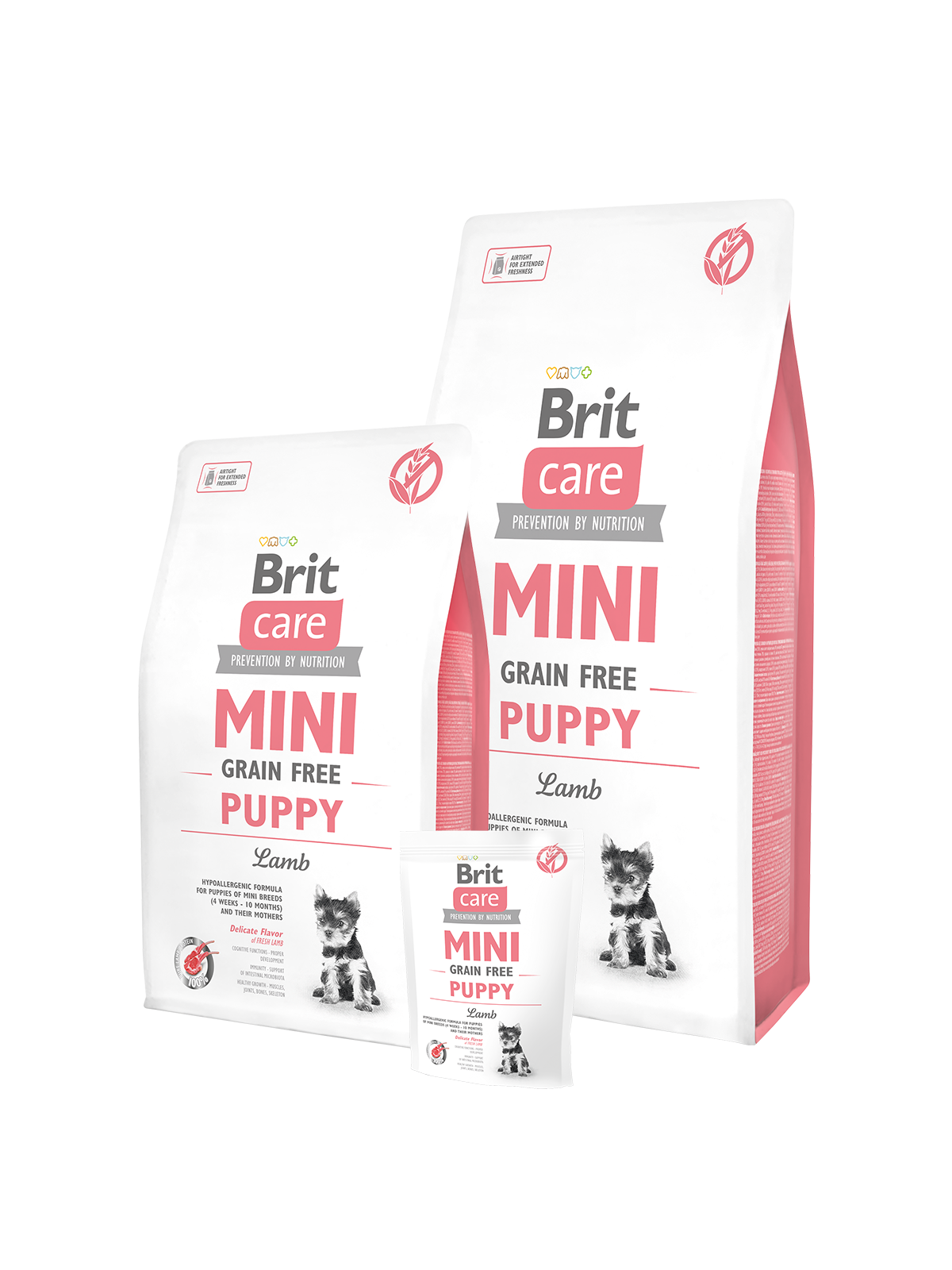 CARE MINI GETREIDEFREIES WELPENLAMM 2 kg - BRIT