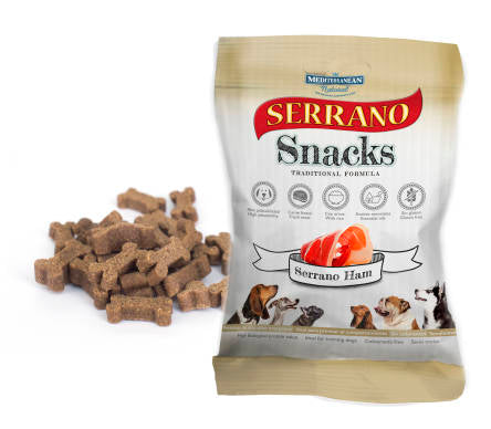 Snack für Hunde mit Serrano-Schinken 100g - SERRANO