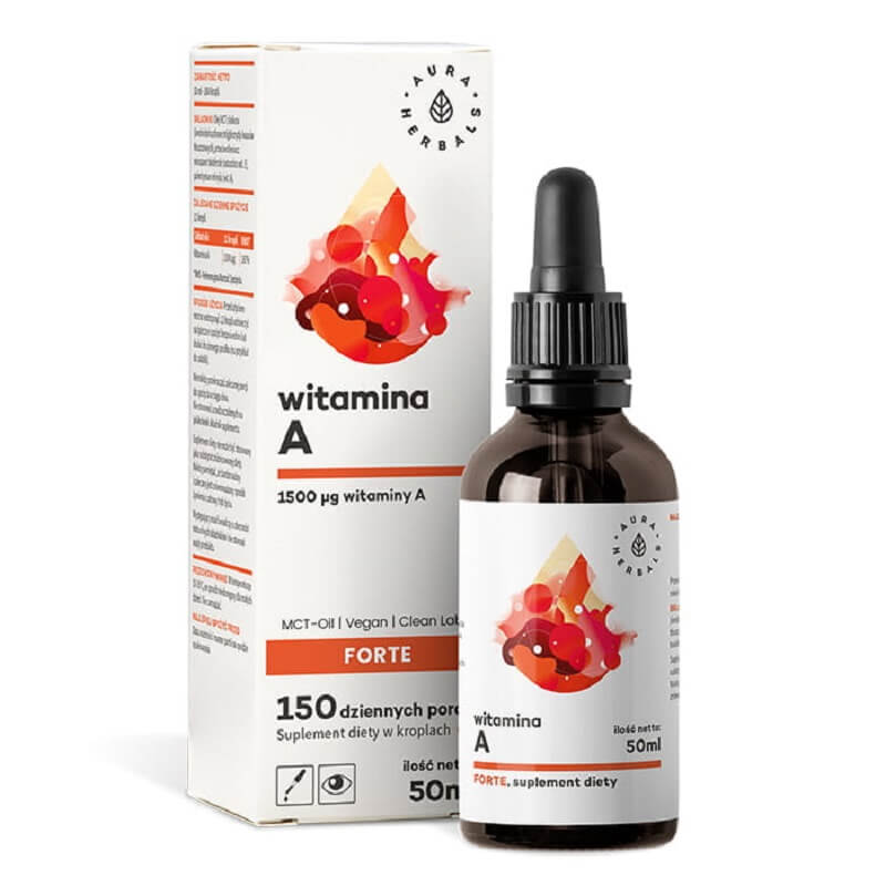 Vitamin A FORTE 1500 µg 150 Hidangan 50 ml AURA HERBALS