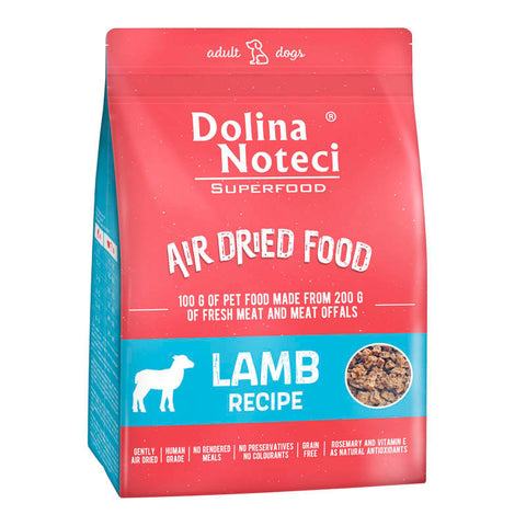 SUPERFOOD Lammgericht Hundetrockenfutter 1kg - DOLINA NOTECI