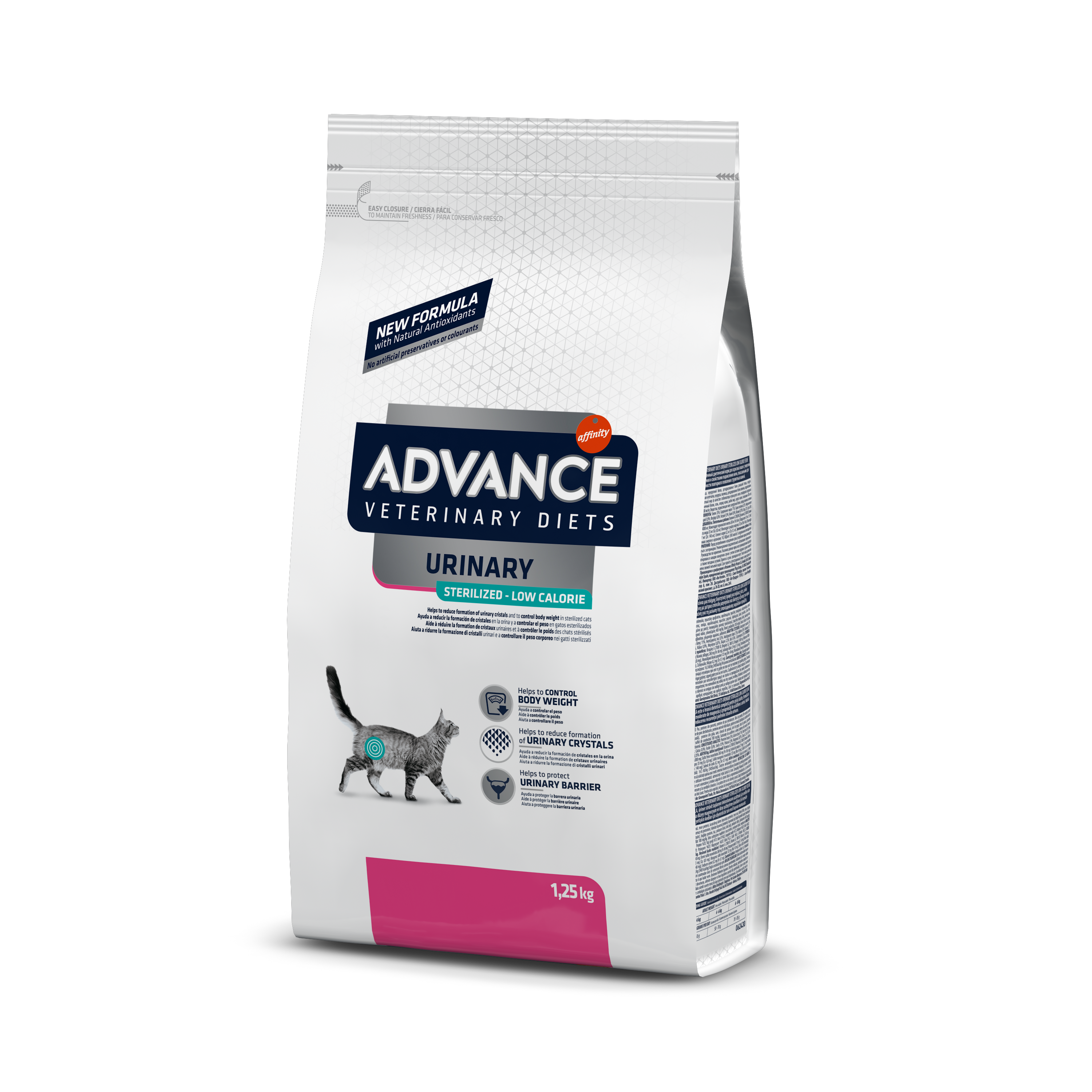 DIET Urinary Sterilized Low Calorie - Trockenfutter für sterilisierte Katzen 1,25 kg [923984] - ADVANCE