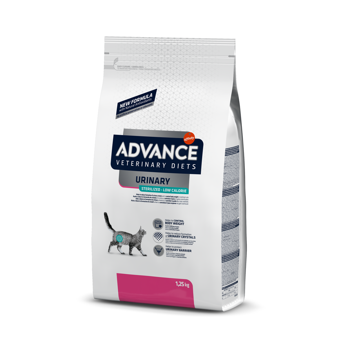 DIET Urinary Sterilized Low Calorie - Trockenfutter für sterilisierte Katzen 1,25 kg [923984] - ADVANCE