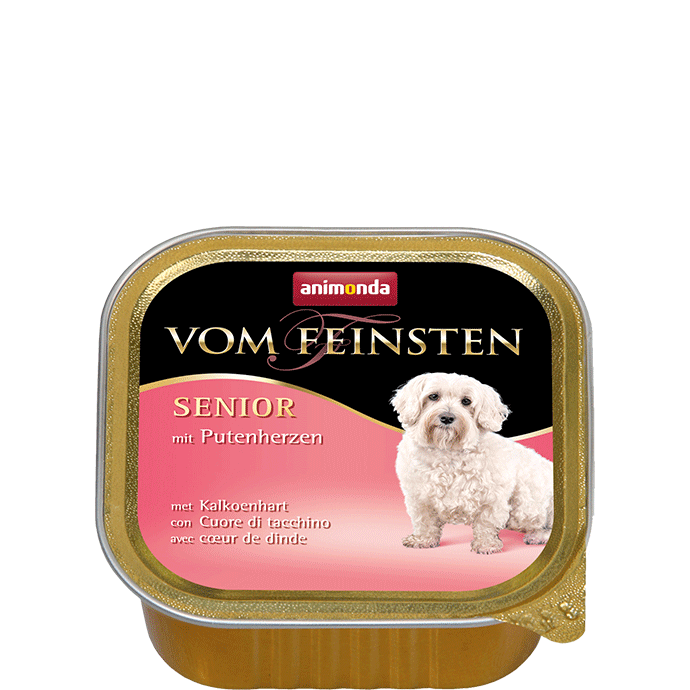 Vom Feinsten Seniorengericht mit Putenherzen 150g - ANIMONDA