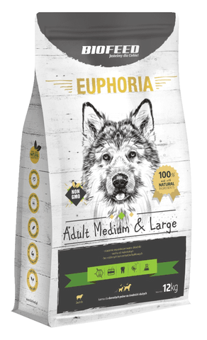 Euphoria Adult Medium&Large Breed - LAMM 12kg - BIOFEED