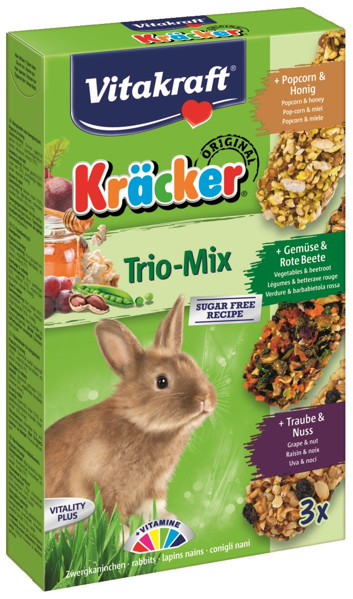 KRACKER Stick für Kaninchenpopcorn, Gemüse und Nüsse 3St - VITAKRAFT