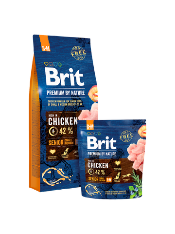 PREMIUM BY NATURE SENIOR S+M 1 kg - BRIT