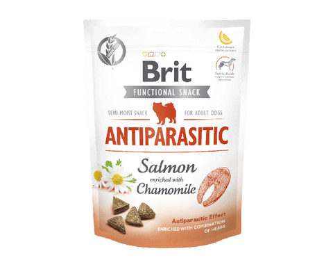 CARE Dog Functional Snack Antiparasitärer Lachs & Kamille 150g - BRIT