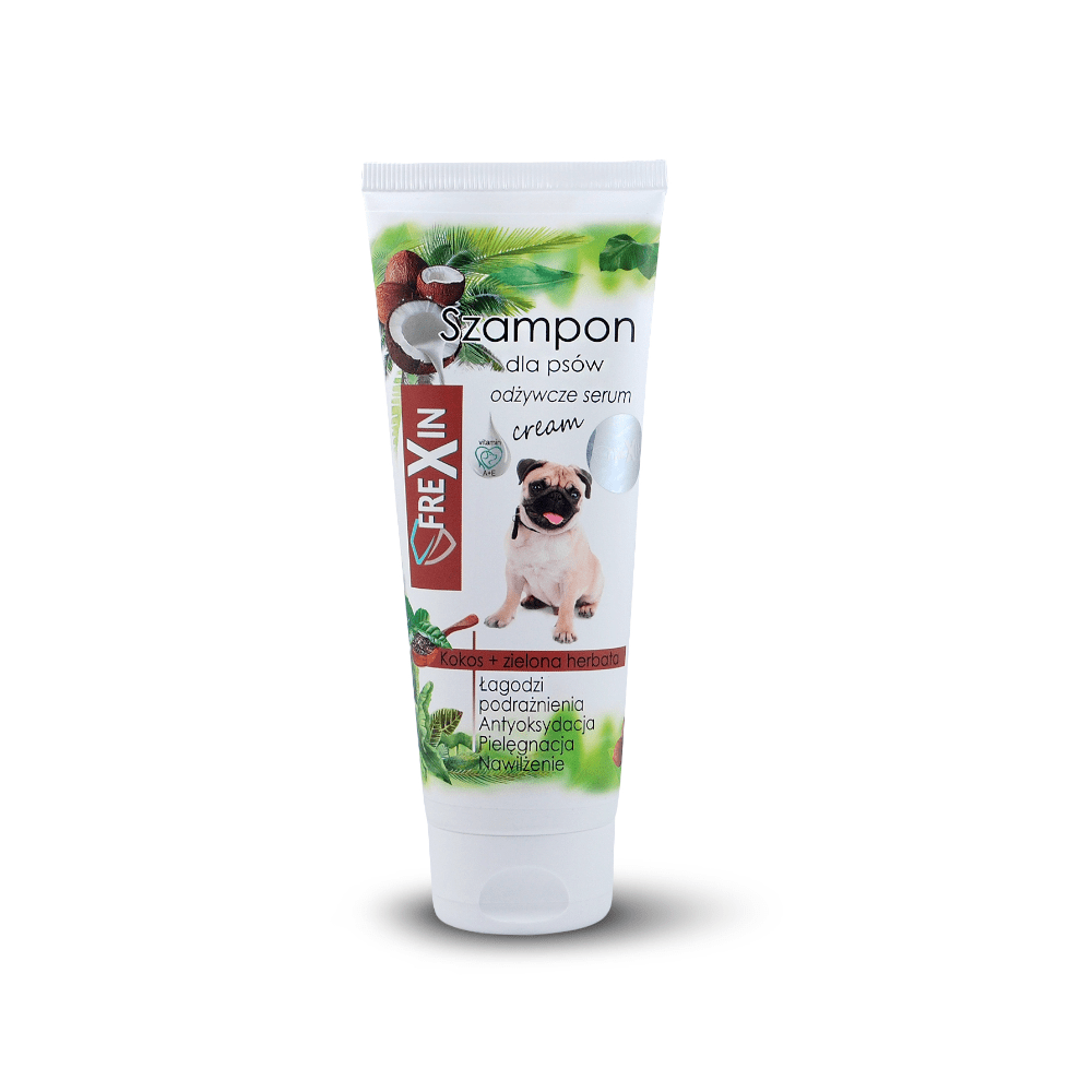 Beruhigendes Reizungs-Shampoo für Hunde - Kokosnuss & grüner Tee 220 g [20950] - FREXIN