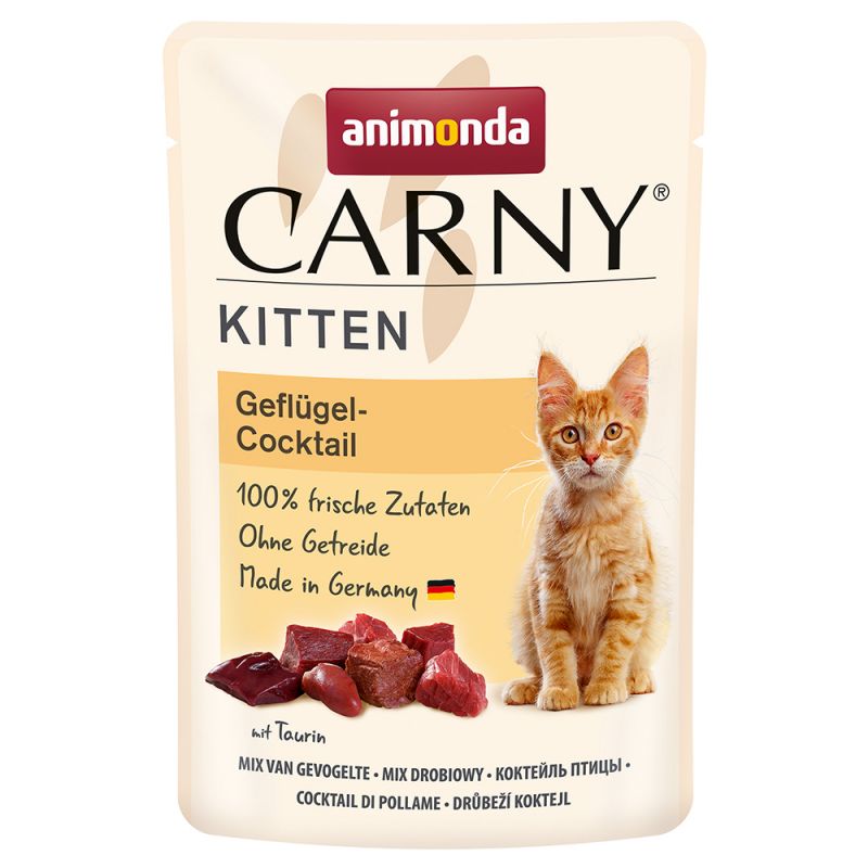 Carny Kitten Geflügel-Cocktailbeutel 85g - ANIMONDA