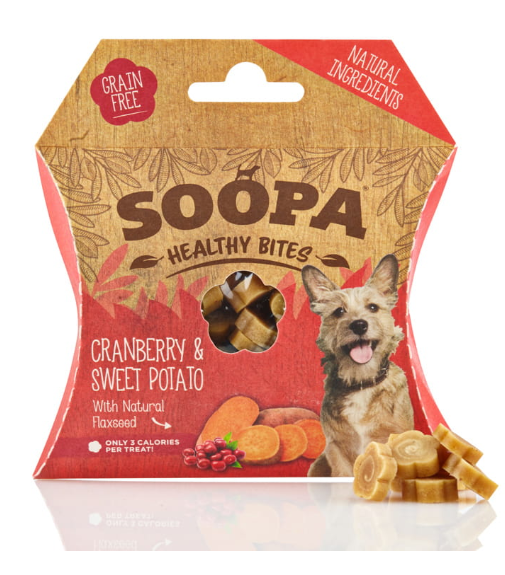 Healthy BITES Cranberry & Sweet Potato (Cranberry und Süßkartoffel) 50g - SOOPA